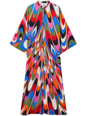 Obleka s potiskom z abstraktnimi vzorci Pucci