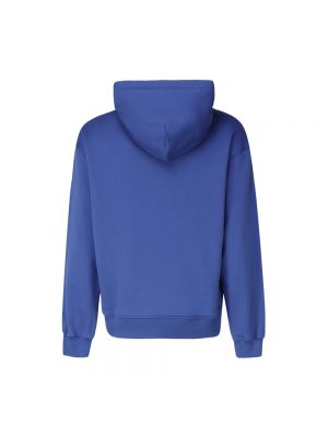 Sudadera con capucha de algodón Dolce & Gabbana azul