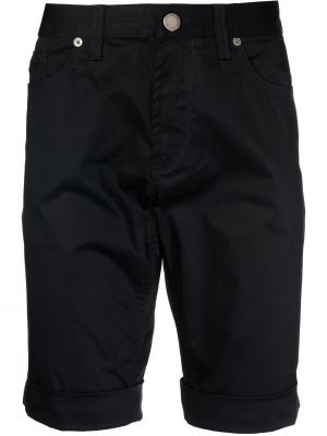 Slim fit džínové šortky Emporio Armani černé