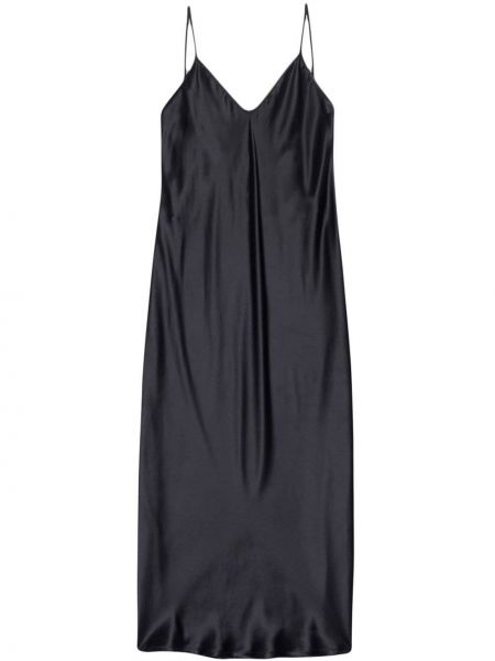 Μεταξωτή φόρεμα Balenciaga μαύρο
