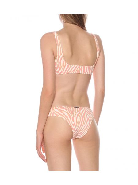 Bikini con stampa zebrato Heidi Klein rosa