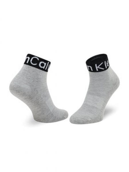 Меланжеві шкарпетки Calvin Klein сірі