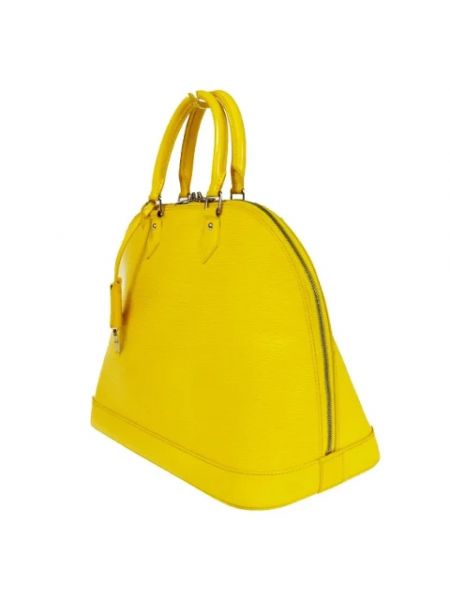 Bolsa de cuero Louis Vuitton Vintage amarillo