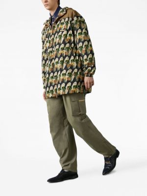 „cargo“ stiliaus kelnės Gucci žalia