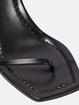 Leder sandale Toteme schwarz