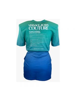 Sukienka mini Versace Jeans Couture niebieska
