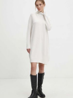 Oversized mini šaty Answear Lab bílé