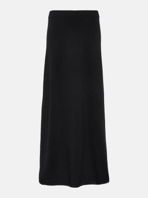 Кашемировое платье миди Lisa Yang черное