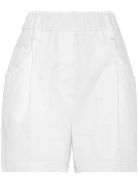 Pamučne kratke hlače Brunello Cucinelli bijela