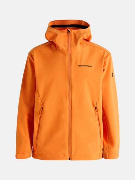 Bunda s kapucí Peak Performance oranžová