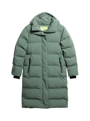 Зимнее пальто Superdry зеленое