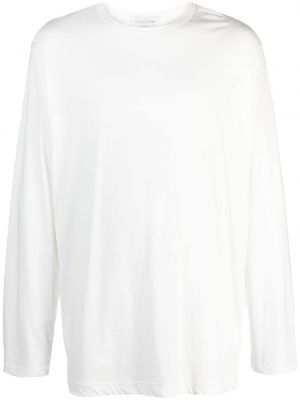 T-shirt a maniche lunghe Yohji Yamamoto bianco