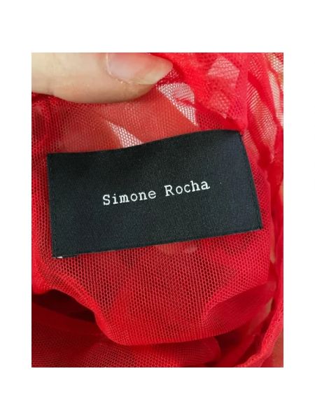 Nylonowy top Simone Rocha Pre-owned czerwony