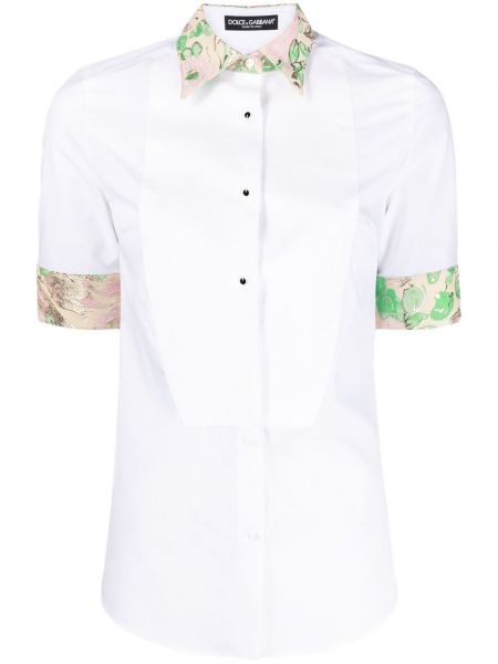 Camisa de tejido jacquard Dolce & Gabbana blanco