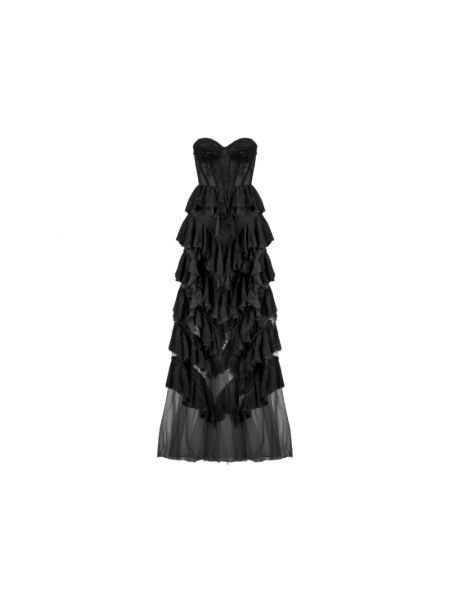 Sukienka z falbankami koronkowa Aniye By czarna