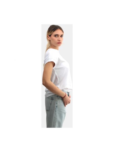 Camiseta de algodón manga corta Liviana Conti blanco