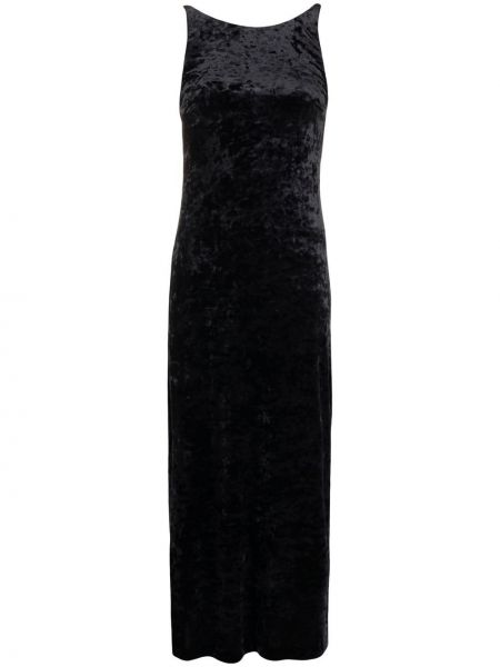 Кадифена коктейлна рокля Anna Sui черно