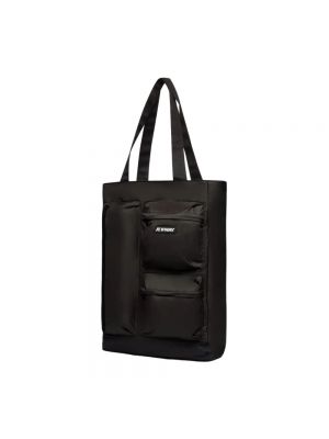 Shopper handtasche mit taschen K-way schwarz