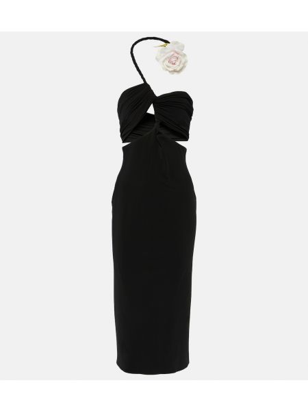 Платье миди с аппликацией Magda Butrym черный
