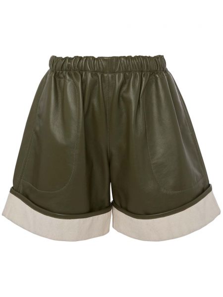 Læder shorts Jw Anderson grøn