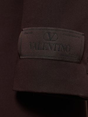 Bavlněné sako Valentino hnědé