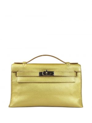 Listová kabelka Hermès zlatá