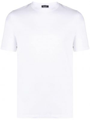 Bombažna majica z okroglim izrezom Cenere Gb bela