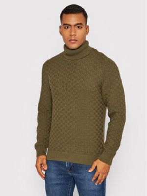 Cardigan col roulé Only & Sons vert