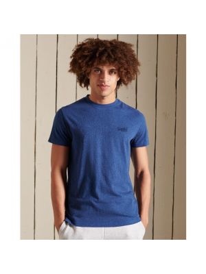 Camiseta de algodón Superdry azul