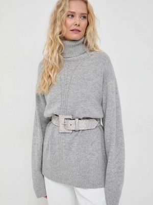 Шерстяной свитер Trussardi серый