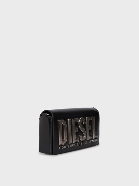 Чорна шкіряна сумка Diesel