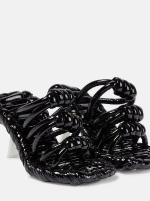 Sandalias de charol Loewe negro
