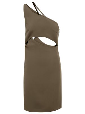 Sukienka mini z wiskozy Givenchy - brązowy