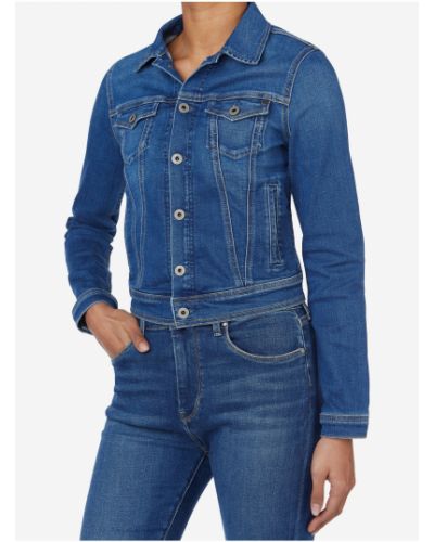 Džínová bunda Pepe Jeans modrá
