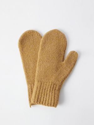 Бежевые перчатки Acne Studios