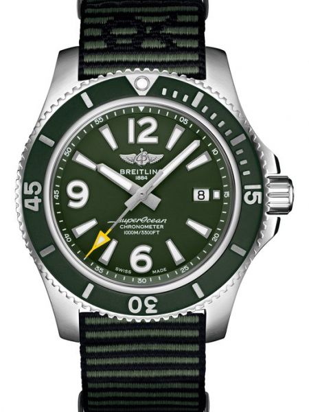 Часы Breitling зеленые