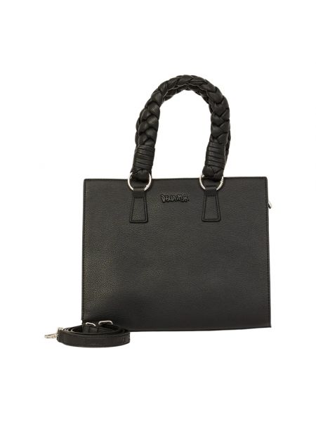 Shopper handtasche mit taschen Disclaimer schwarz
