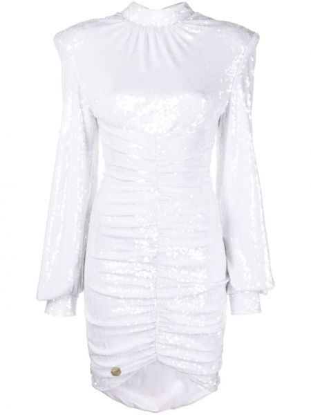 Paljett dress Philipp Plein hvit