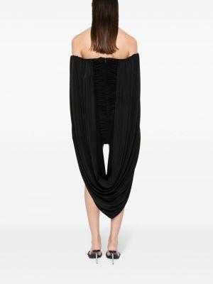 Drapiruotas mini suknele Giuseppe Di Morabito juoda