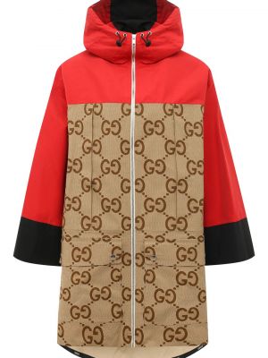 Хлопковая куртка Gucci коричневая