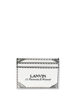 Trykt lommebok Lanvin hvit