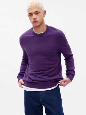 Pletený pletený svetr Gap fialový