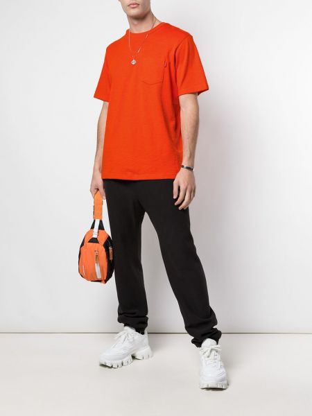 Camiseta manga corta con bolsillos Supreme naranja