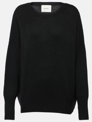 Jersey de cachemir de tela jersey con estampado de cachemira Lisa Yang negro