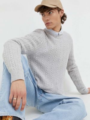 Sweter Abercrombie & Fitch szary
