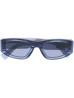 Слънчеви очила с принт Tommy Jeans синьо