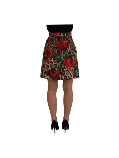 Mini falda leopardo Dolce & Gabbana