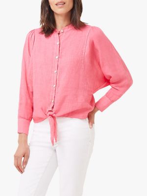 Льняная блузка Phase Eight розовая