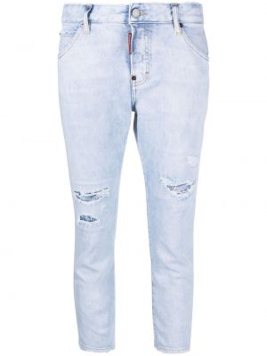 Nødlidende stretch jeans Dsquared2 blå