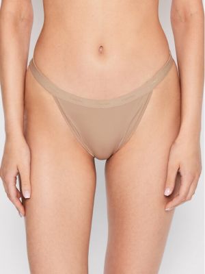 Бразилски бикини Calvin Klein Underwear бежово